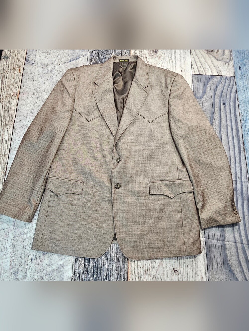 Circle S Western Dallas Texas Blazer Jacket Sport Coat Mens 46R Cowboy